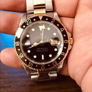 SOLD 🙏🏼Rolex GMT master II 16713 ,year 1992 18k